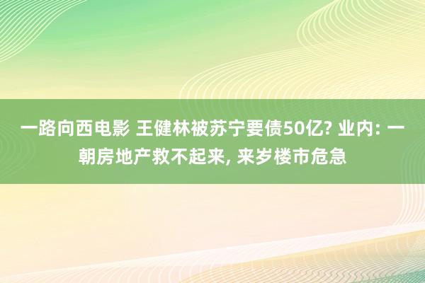 一路向西电影 王健林被苏宁要债50亿? 业内: 一朝房地产救不起来, 来岁楼市危急