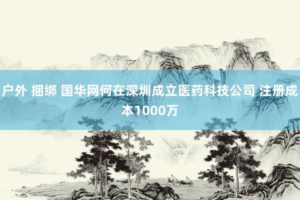 户外 捆绑 国华网何在深圳成立医药科技公司 注册成本1000万