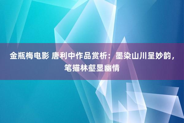 金瓶梅电影 唐利中作品赏析：墨染山川呈妙韵，笔描林壑显幽情