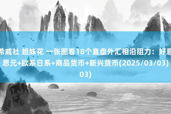 希威社 姐妹花 一张图看18个直盘外汇相沿阻力：好意思元+欧系日系+商品货币+新兴货币(2025/03/03)