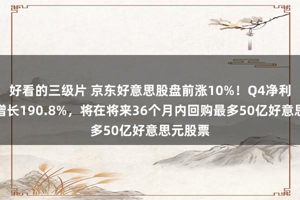 好看的三级片 京东好意思股盘前涨10%！Q4净利润同比增长190.8%，将在将来36个月内回购最多50亿好意思元股票