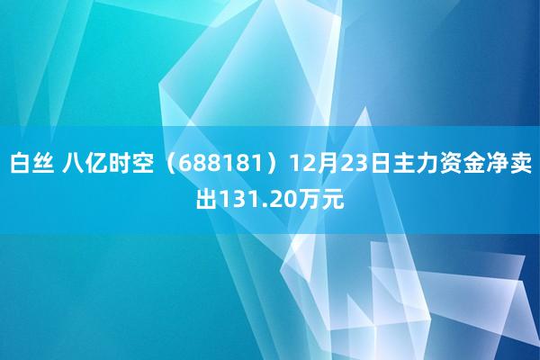 白丝 八亿时空（688181）12月23日主力资金净卖出131.20万元