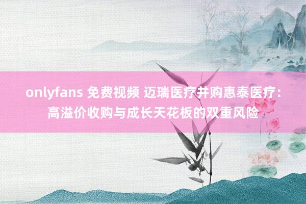 onlyfans 免费视频 迈瑞医疗并购惠泰医疗：高溢价收购与成长天花板的双重风险