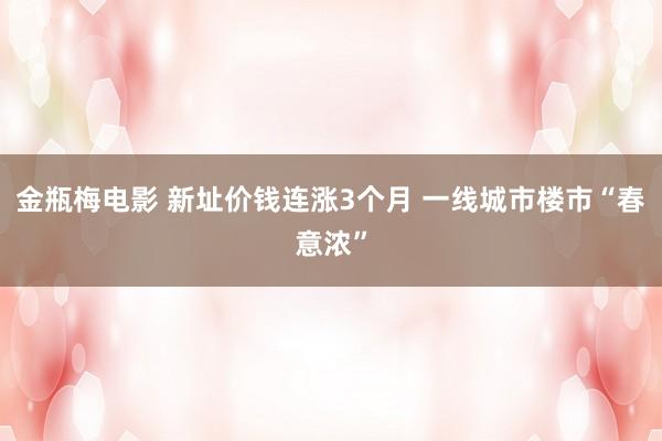 金瓶梅电影 新址价钱连涨3个月 一线城市楼市“春意浓”