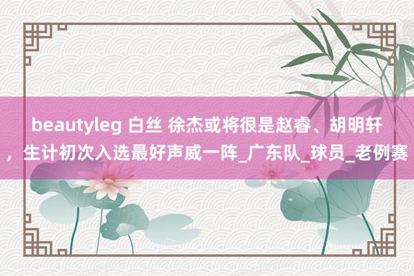 beautyleg 白丝 徐杰或将很是赵睿、胡明轩，生计初次入选最好声威一阵_广东队_球员_老例赛