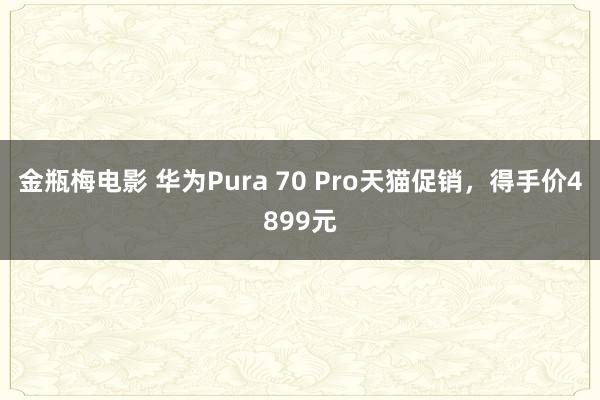 金瓶梅电影 华为Pura 70 Pro天猫促销，得手价4899元