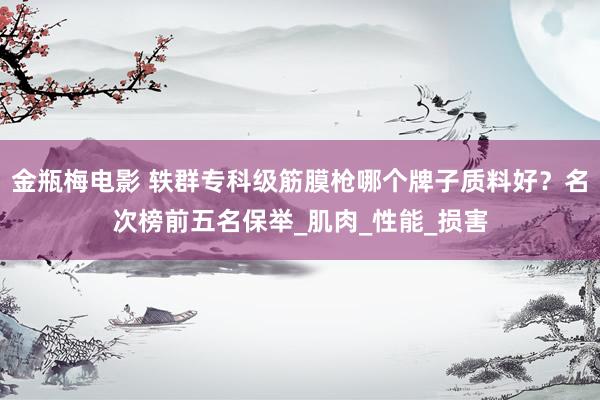 金瓶梅电影 轶群专科级筋膜枪哪个牌子质料好？名次榜前五名保举_肌肉_性能_损害