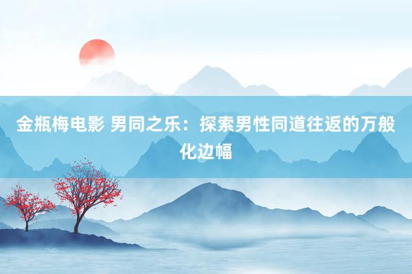金瓶梅电影 男同之乐：探索男性同道往返的万般化边幅