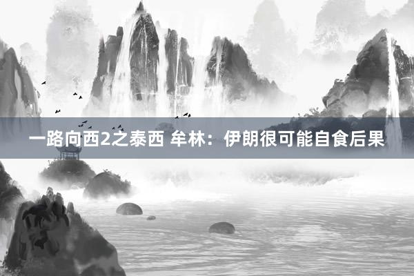 一路向西2之泰西 牟林：伊朗很可能自食后果