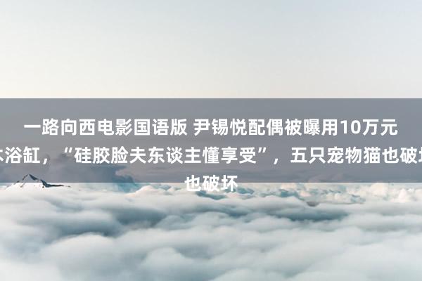 一路向西电影国语版 尹锡悦配偶被曝用10万元木浴缸，“硅胶脸夫东谈主懂享受”，五只宠物猫也破坏