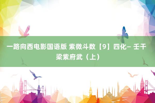 一路向西电影国语版 紫微斗数【9】四化— 壬干 梁紫府武（上）