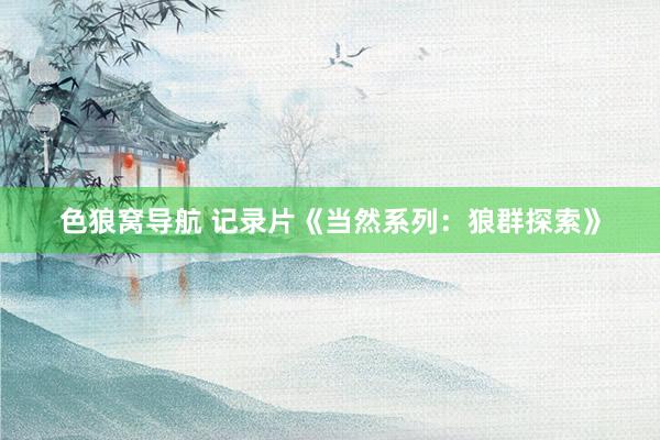 色狼窝导航 记录片《当然系列：狼群探索》