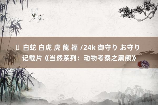 ✨白蛇 白虎 虎 龍 福 /24k 御守り お守り 记载片《当然系列：动物考察之黑熊》